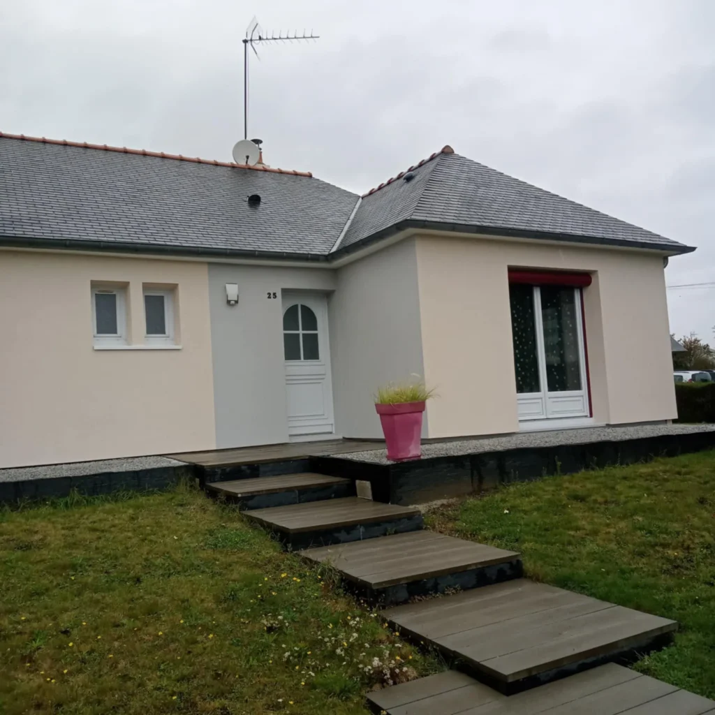 Après - ITE Enduit finition talochée