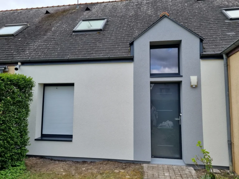 ITE enduit finition talochée