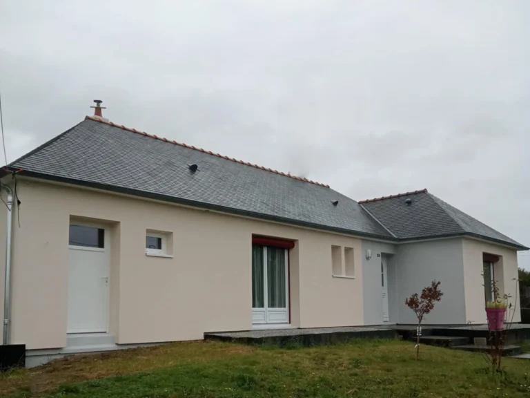 ITE enduit finition talochée