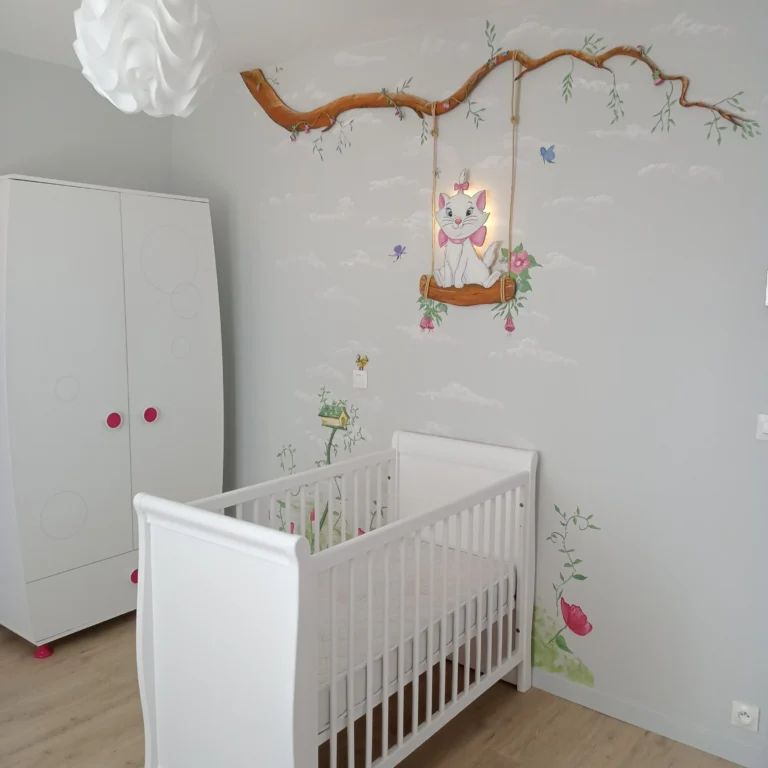 Décor peint dans une chambre d’enfant