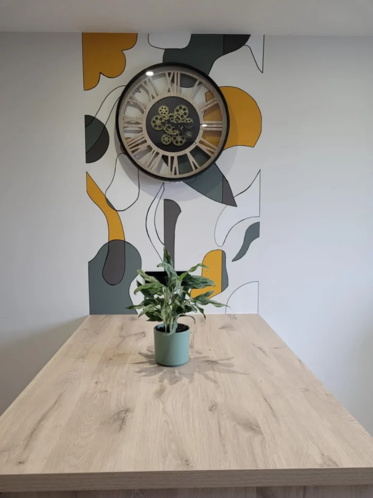 Décor peint dans une cuisine