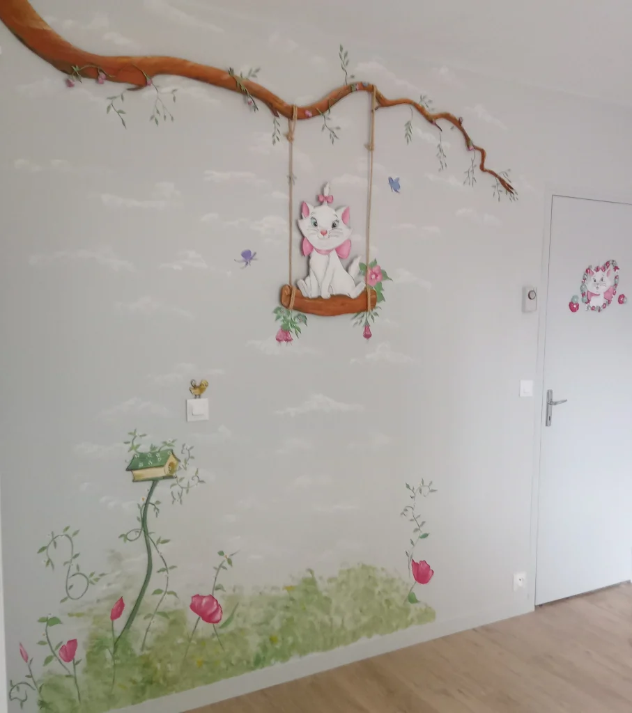 Décor peint sur mur de chambre - photo 4