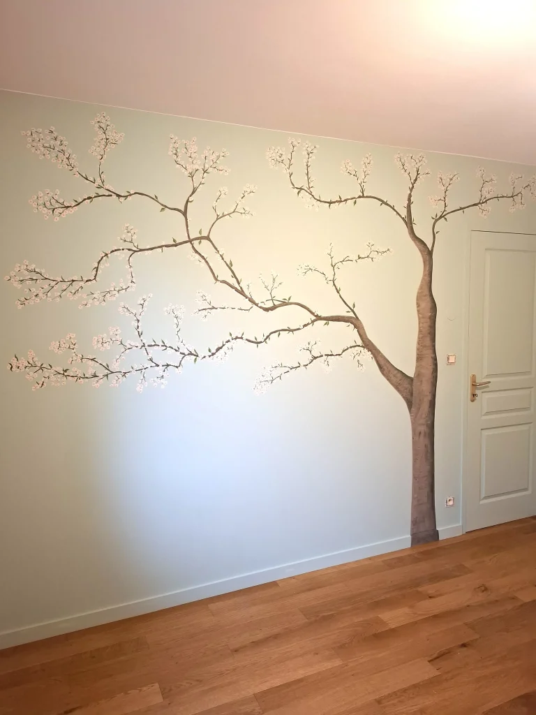 Décor peint sur mur de chambre - photo 4